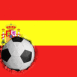 Espagne: Drapeau et ballon encastré